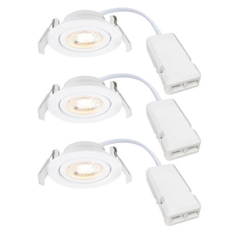 Zestaw 3 opraw wpuszczanych białych 3xLED 4,8W Moodmaker™ Monolo NO2510310101 - Nordlux